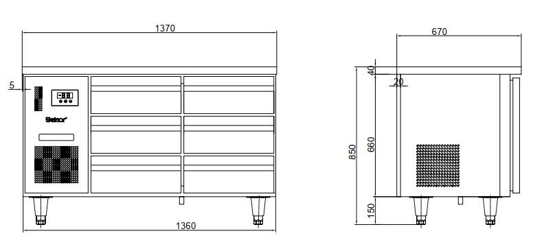 ban mat 4 ngan keo inox kolner bn14-xd4 (lam lanh quat gio) hinh 0