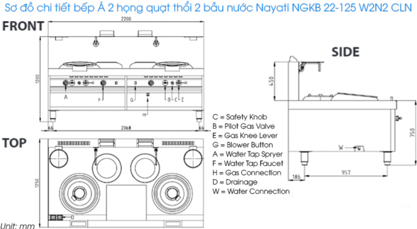 bep a 2 hong co quat thoi 2 bau nuoc nayati ngkb 22-125 w2n2 cln hinh 0