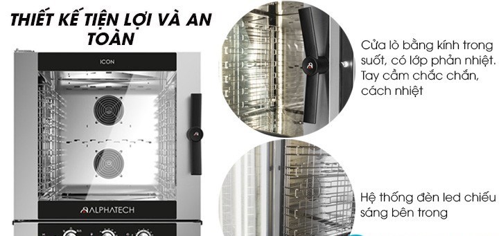 lo nuong hap da nang alphatech icgm051e 5 khay dung gas hinh 1