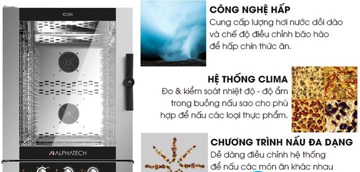 lo nuong hap da nang alphatech icem101e 10 khay dung dien hinh 2