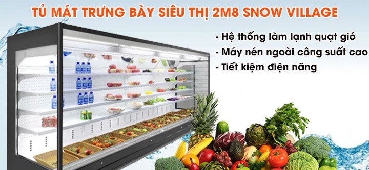 tu mat trung bay sieu thi 2m8 snow village xc-cfc-28 hinh 0