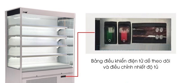 tu mat trung bay sieu thi 2m snow village l.cma-2.0 hinh 1