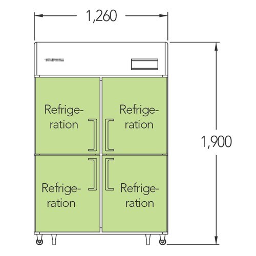 tu mat 4 canh inox everzen uds-45rir hinh 1