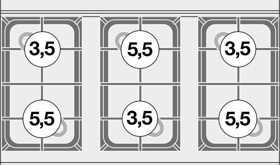 bep au 6 dau dot dung gas va lo nuong dien (cua kinh) lotus cf6-610gem hinh 0