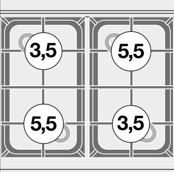 bep au 4 dau dot dung gas va lo nuong dien (cua thep khong gi) lotus cfm4-66gem hinh 0