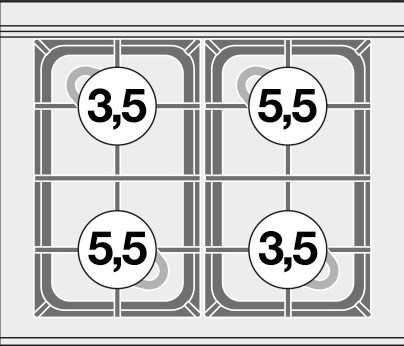 bep au 4 dau dot dung gas va lo nuong dien (cua kinh) lotus cfm4-68gem hinh 0