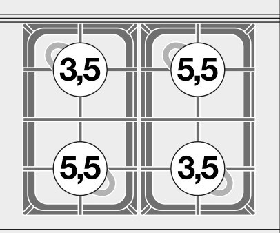 bep au 4 dau dot dung gas va lo nuong dien (cua thep khong gi) lotus cfm4-68gem hinh 0