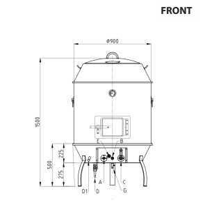 lo quay va nuong vit bang gas nayati ngdr 900 h hinh 1