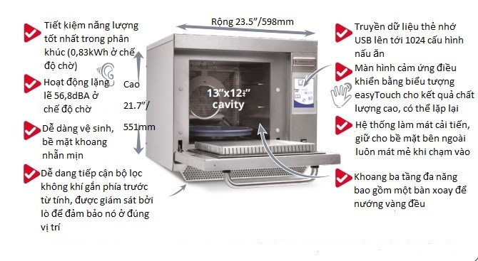 lo nuong toc do cao merrychef eikon e3 hinh 0