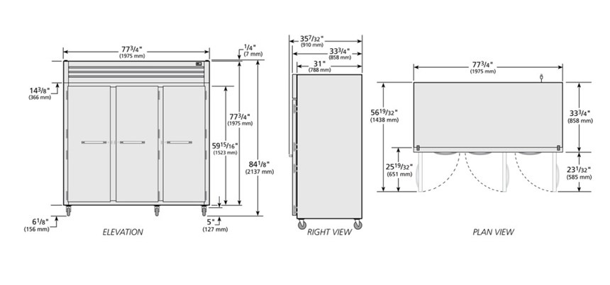 tu lanh cua xoay dac reach-in true sta3r-3s-hc hinh 0