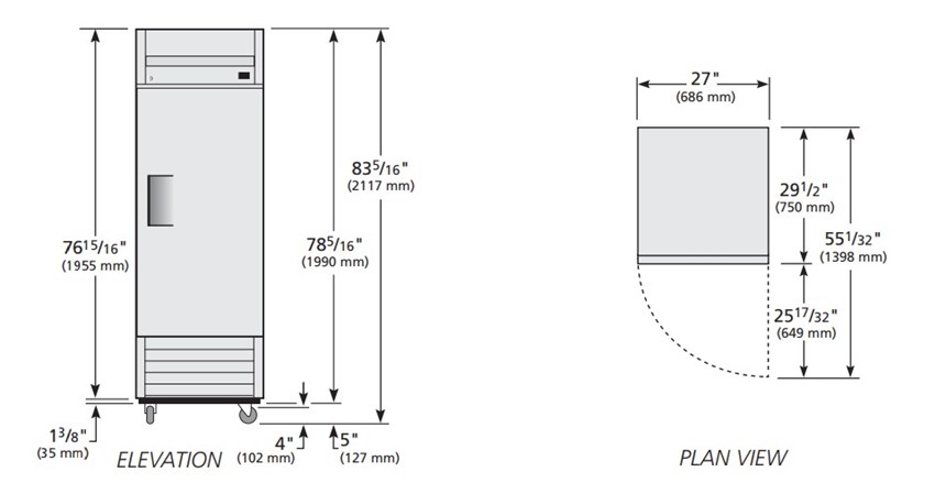 tu dong cua xoay ran reach-in true t-23f-hc hinh 0