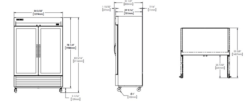 tu flex temp cua kinh xoay reach-in true t-49fg-flx-hc~fgd01 hinh 0