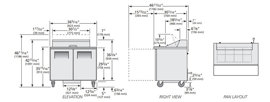 ban sandwich/salad cua dac true tssu-36-08-hc hinh 0