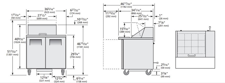 ban sandwich/salad cua dac mega-top true tssu-36-12m-b-hc hinh 0