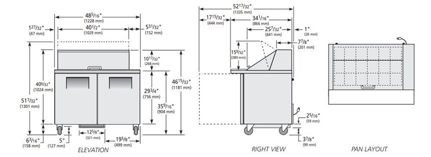 ban sandwich/salad cua dac mega-top true tssu-48-18m-b-hc hinh 0