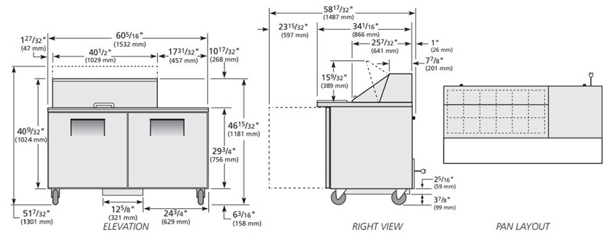 ban sandwich/salad cua dac mega-top true tssu-60-18m-b-hc hinh 0