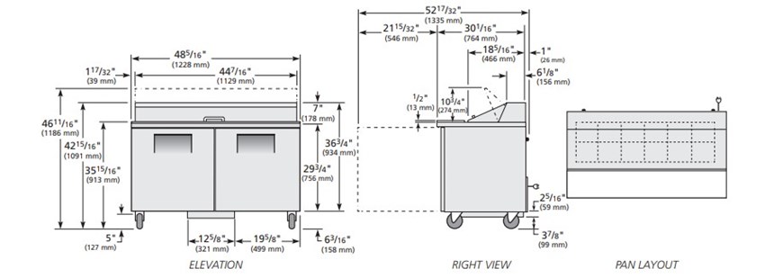 ban sandwich/salad cua dac true tssu-48-12-hc hinh 0