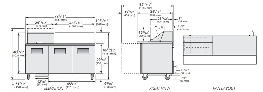 ban sandwich/salad cua dac mega-top true tssu-72-12m-b-hc hinh 0