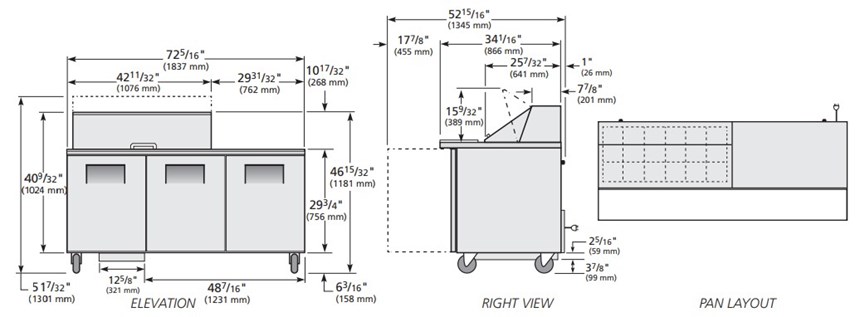 ban sandwich/salad cua dac mega-top true tssu-72-18m-b-hc hinh 0