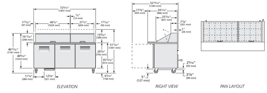 ban sandwich/salad cua dac mega-top true tssu-72-30m-b-st-hc hinh 0