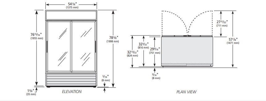 tu lanh cua truot phia sau co den led true gdm-47rl-hc-ld hinh 0