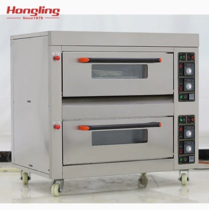 lo nuong 2 tang 4 khay dung gas hongling hly-204f hinh 0
