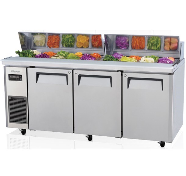 ban salad 3 canh inox turbo air khr18-3 1m8 hinh 0