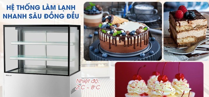 tủ trưng bày bánh kính vuông turbo air tbp1200-2 hình 1 tu trung bay banh kinh vuong turbo air tbp1200-2 hinh 1