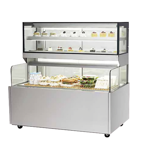 tu trung bay banh va do uong hai nhiet do turbo air tcb-1500 hinh 0
