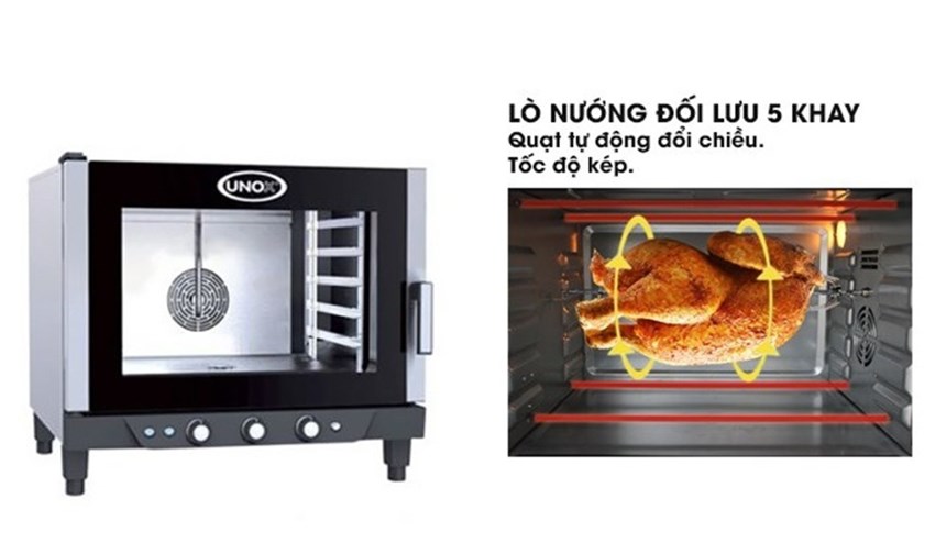 lo nuong doi luu khay gn 1/1 cheflux unox xv393  hinh 1