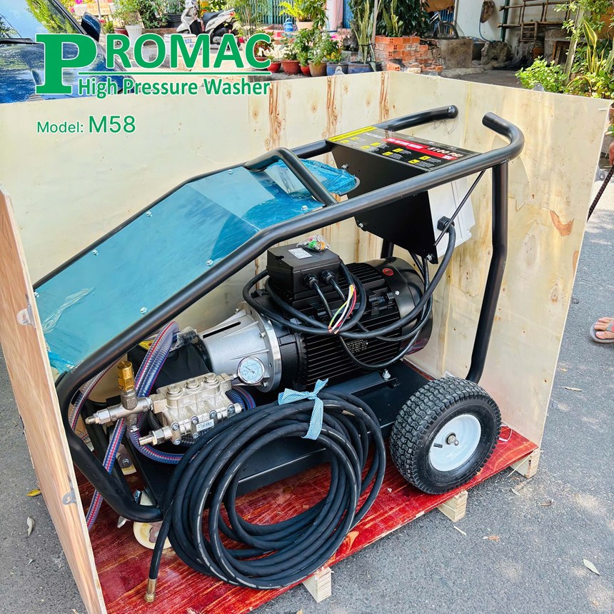 máy xịt rửa siêu cao áp promac m58 hình 0 may xit rua sieu cao ap promac m58 hinh 0