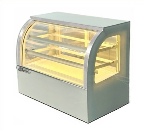 tủ bánh kem mini để bàn kính cong snow village gb-120-t 0.9m hình 0 tu banh kem mini de ban kinh cong snow village gb-120-t 0.9m hinh 0