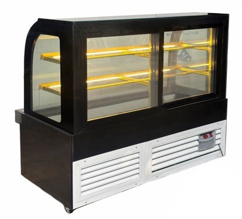 tủ bánh kem kính cong 3 tầng snow village gb-500-4l 1m8 hình 1 tu banh kem kinh cong 3 tang snow village gb-500-4l 1m8 hinh 1