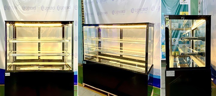 tủ bánh kem 3 tầng kính vuông lightcool dg-900z 0.9m hình 0 tu banh kem 3 tang kinh vuong lightcool dg-900z 0.9m hinh 0