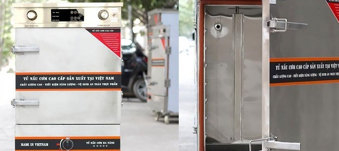 tủ nấu cơm 10 khay kết hợp gas điện vinaki cảm ứng 10kdg-cu hình 0 tu nau com 10 khay ket hop gas dien vinaki cam ung 10kdg-cu hinh 0