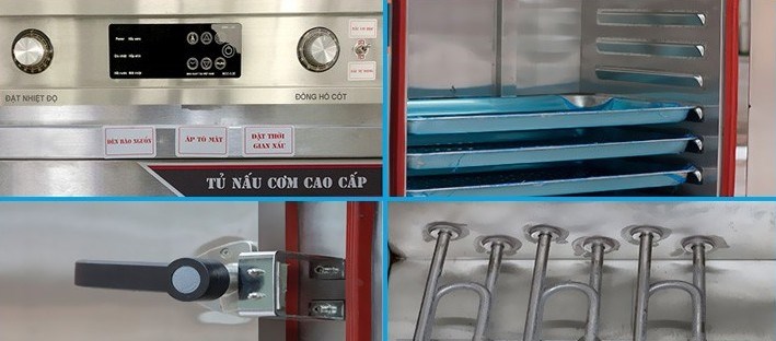 tủ nấu cơm 24 khay kết hợp gas điện vinaki cảm ứng 24kdg-cu hình 2 tu nau com 24 khay ket hop gas dien vinaki cam ung 24kdg-cu hinh 2