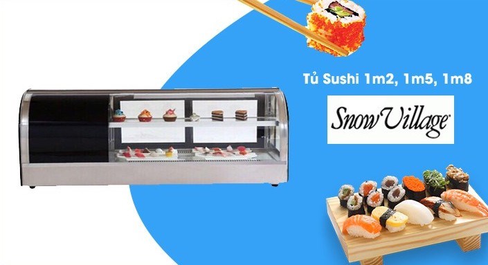 tủ mát trưng bày sushi kính cong snow village ss-1.2 1m2 hình 0 tu mat trung bay sushi kinh cong snow village ss-1.2 1m2 hinh 0