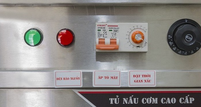 tủ nấu cơm vinaki 6 khay dùng điện gas kết hợp 6kdg hình 2 tu nau com vinaki 6 khay dung dien gas ket hop 6kdg hinh 2