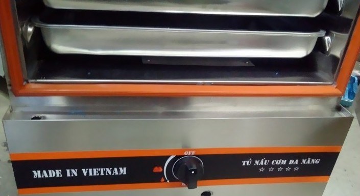 tủ nấu cơm 12 khay dùng gas vinaki 12kg hình 2 tu nau com 12 khay dung gas vinaki 12kg hinh 2