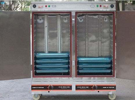 tủ nấu cơm vinaki 24 khay dùng điện gas kết hợp 24kdg hình 2 tu nau com vinaki 24 khay dung dien gas ket hop 24kdg hinh 2