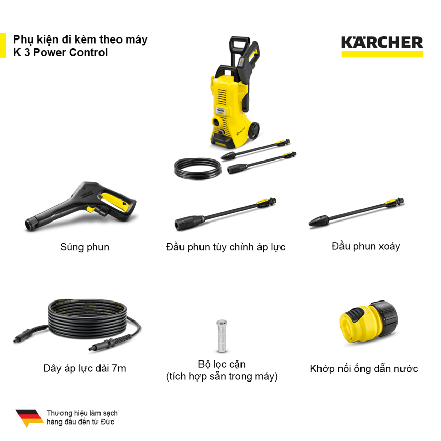 máy phun áp lực cao karcher - k 3 power control hình 3 may phun ap luc cao karcher - k 3 power control hinh 3