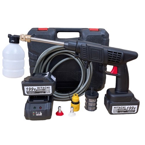 may rua xe hitachi 199v cam tay dung pin hinh 1