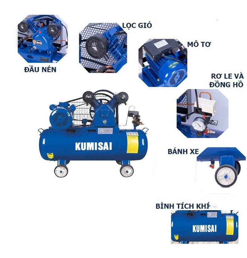 may nen khi mini piston kumisai kms-370 hinh 0