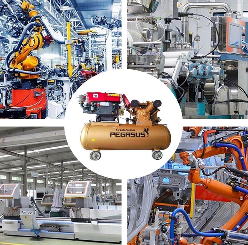 may nen khi piston chay dau pegasus tm-v-1.05/12.5 - 500l hinh 1