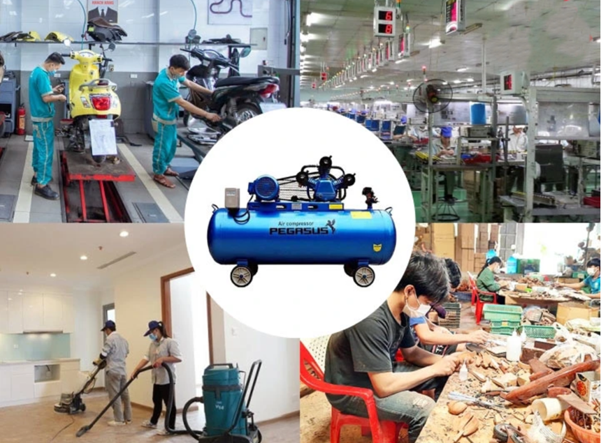 may nen khi piston pegasus tm-v-0.36/8-180l hinh 1