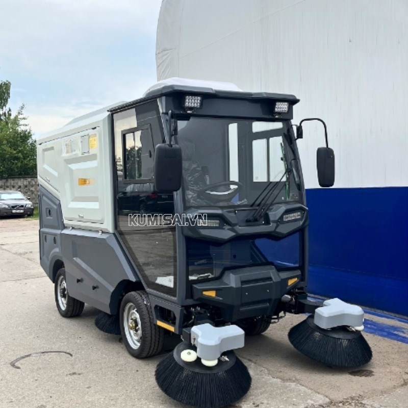 xe quet rac cong nghiep ngoi lai kumisai kms 480s hinh 0
