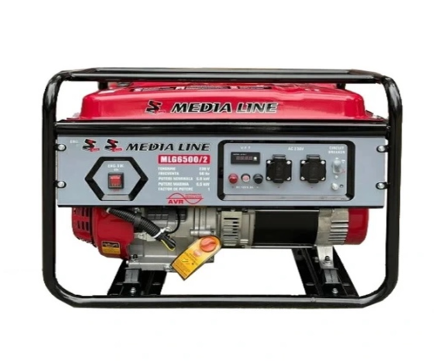 may phat dien chay xang 6kw media line mlg6500/2 hinh 0