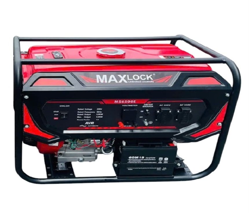 may phat dien xang 5kw maxlock ms6500e (co de) hinh 0