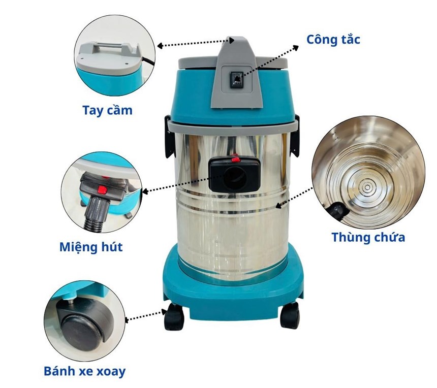 may hut bui cong nghiep kraffer kf30a hinh 0