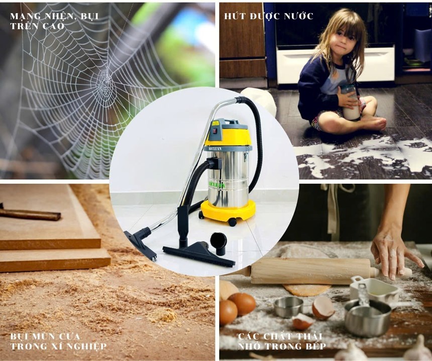 may hut bui kho uot hiclean hc30 hinh 1